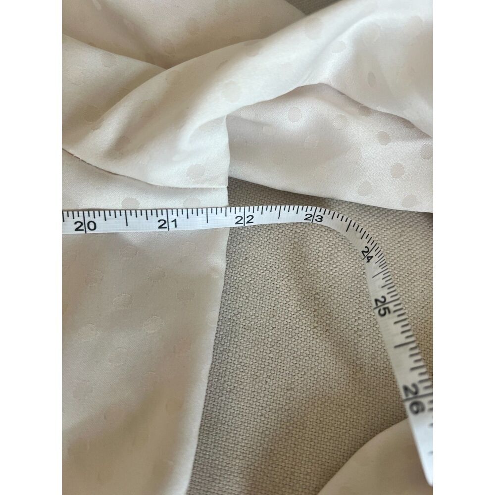 LOFT Cream Button Front Blouse - Picture 4 of 7